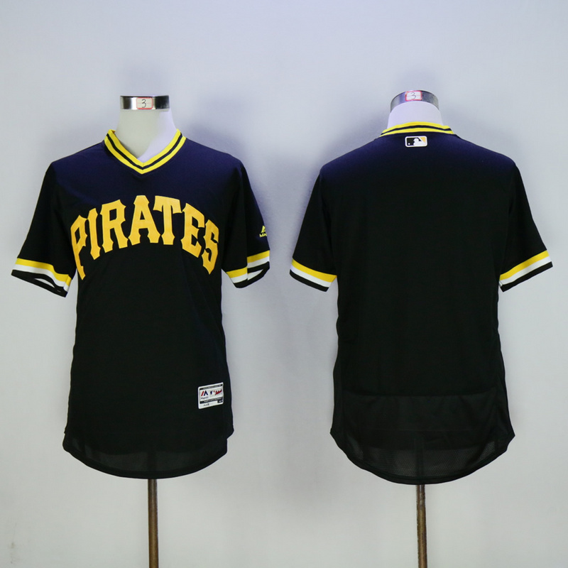 Men Pittsburgh Pirates Blank Black Elite MLB Jerseys1